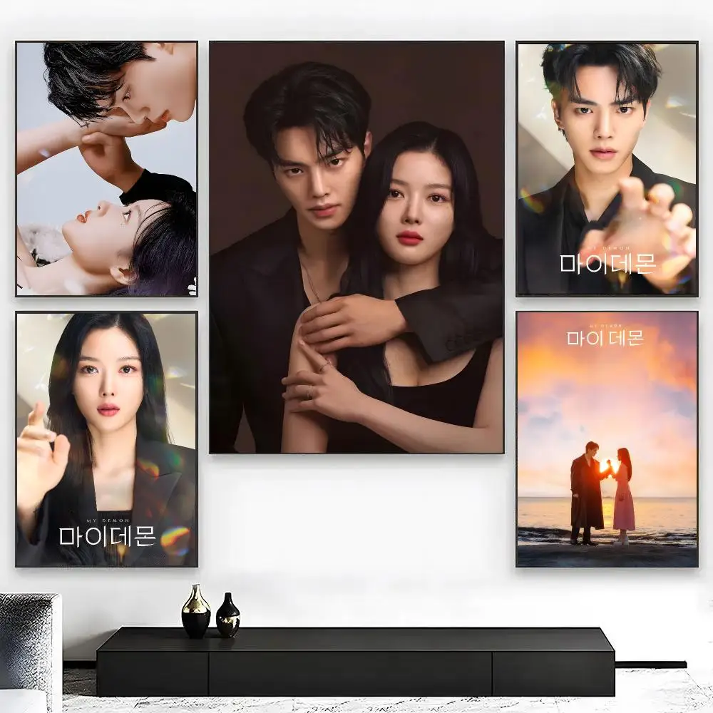 Korean Drama M-My Demon Poster High Quality Bedroom Living Room Aesthetic Wall Decoration Painting Stickers Gift