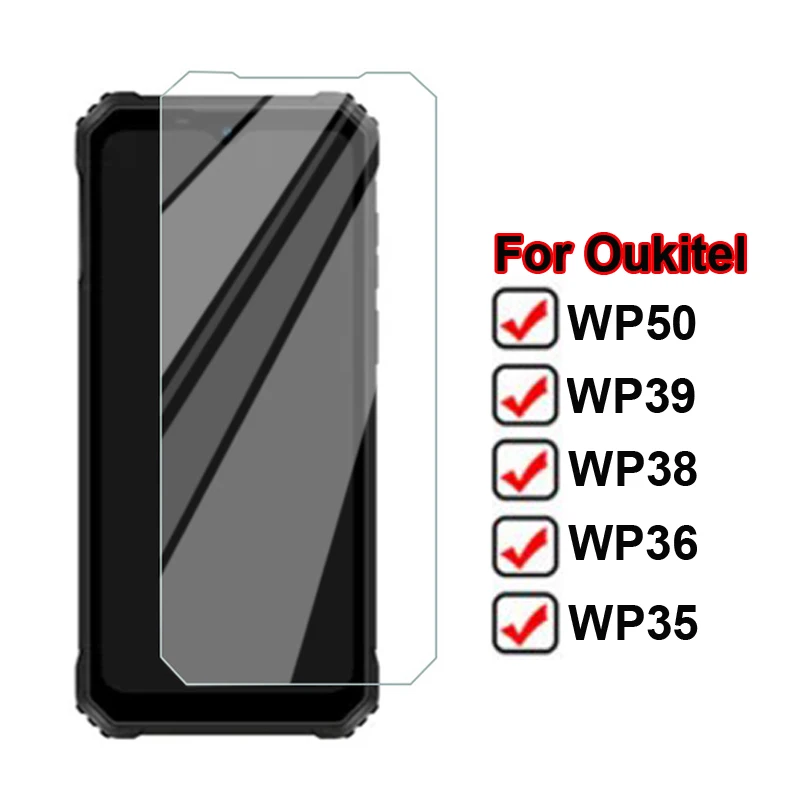 2-1 шт. Защитное стекло для Oukitel WP39 Pelicula закаленное стекло для Oukitel WP50 WP39 WP38 WP36 WP35 Защитная пленка для экрана телефона