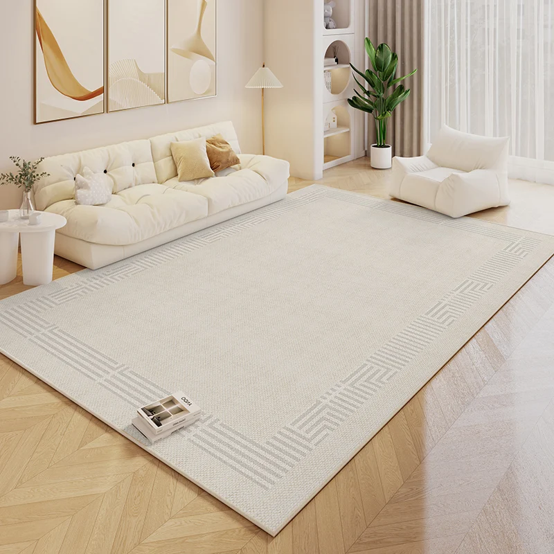 Log Cream Style Carpet Living Room 2024 New Waterproof Japanese Carpets Autumn Winter Bedroom Bedside Anti Slip Anti Fouling Rug