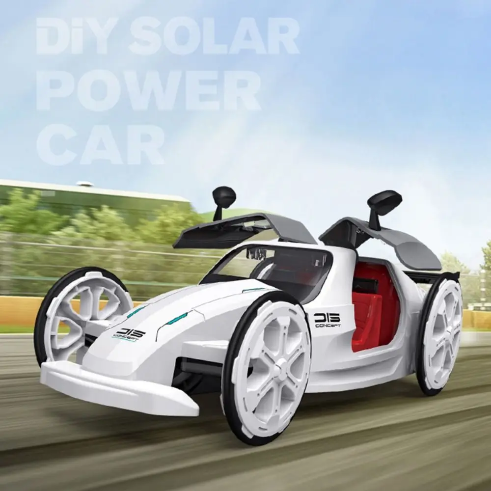 

Plastic DIY Solar Sports Car Toy Model Toy Renewable Energy Assembled Solar Powered Sports Car Self Assembly Solar Panels