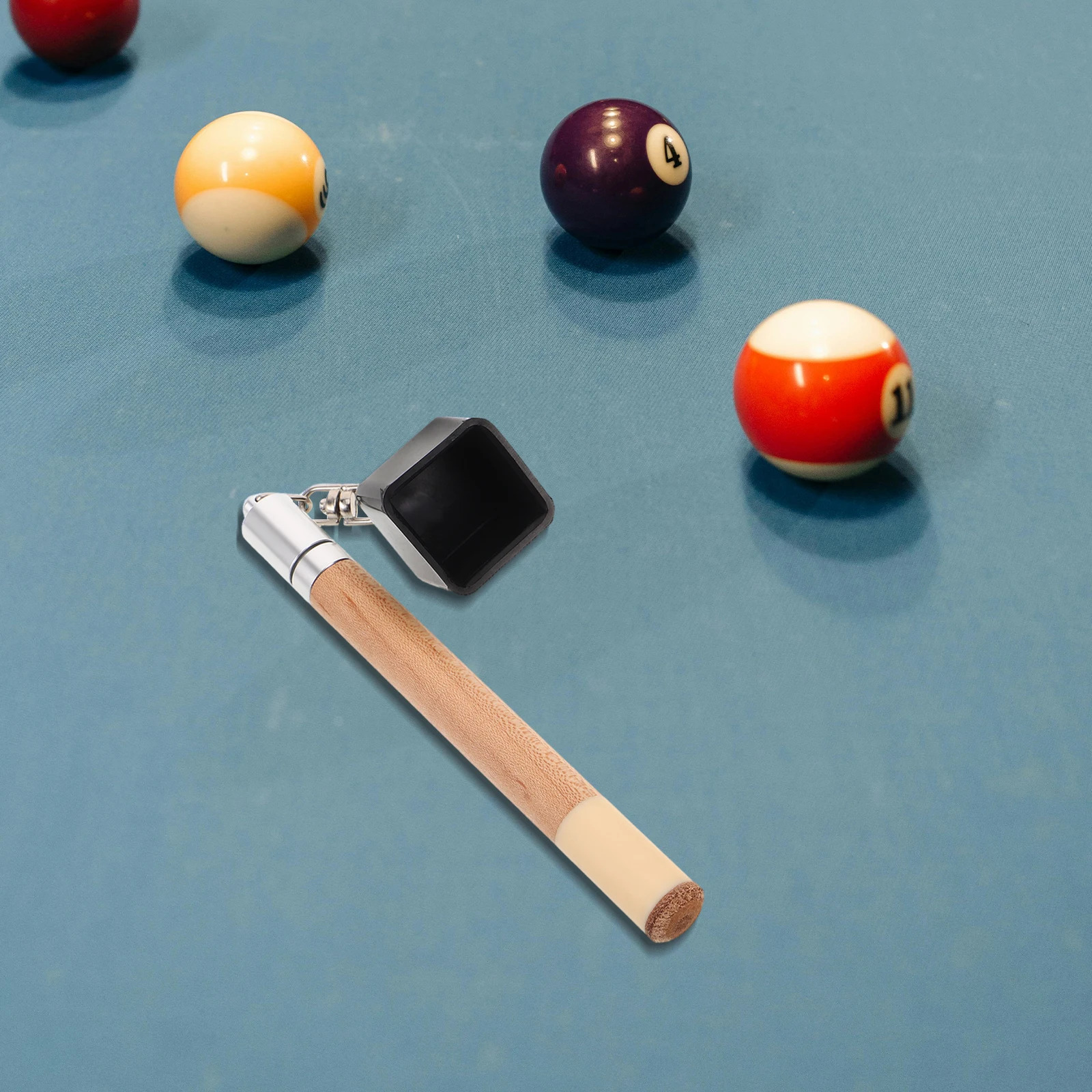 

2 Pcs Chocolate Pen Set Portable Billiard Pricker Ball Head Beige Chalk Holder for Billiards