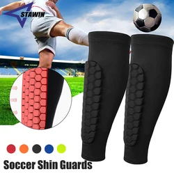 Honeycomb Soccer Shin Guards Football Shields Professional Sports Legging Shinguards Leg Sleeves Protective Gear Shank Protector