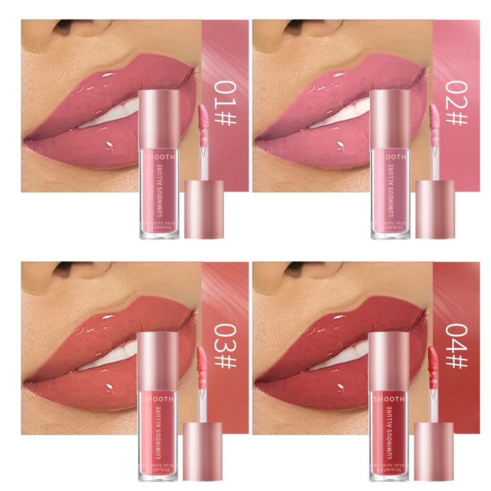 Glow Reviver Lip Oil – Lucido idratante ad alta lucentezza, finitura liscia non appiccicosa, umidità duratura, trucco natalizio e invernale