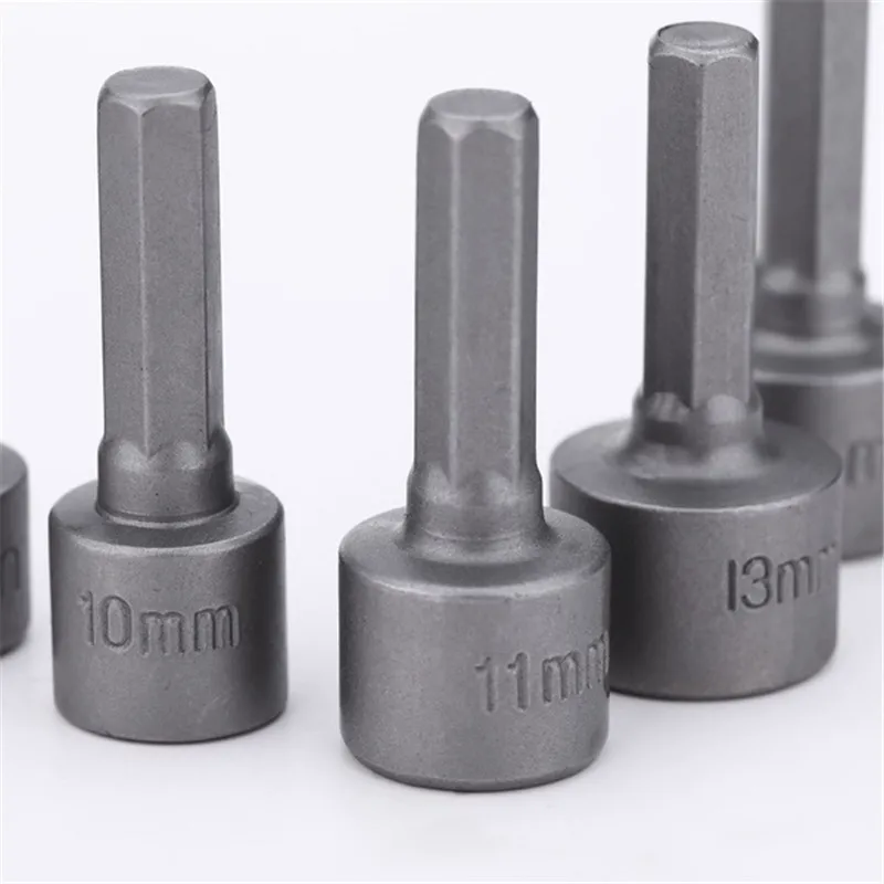 Imagem -04 - Hex Soquete Manga Bicos Nut Driver Grupo Chave de Fenda Grupo Bits Sets Ferramentas Mm13 mm Pcs por Conjunto