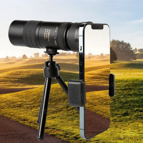 Imagen 2 del producto Telescopio Monocular profesional de Metal 10-300X con potente binoculares con función de Zoom para caza remota de alta definición