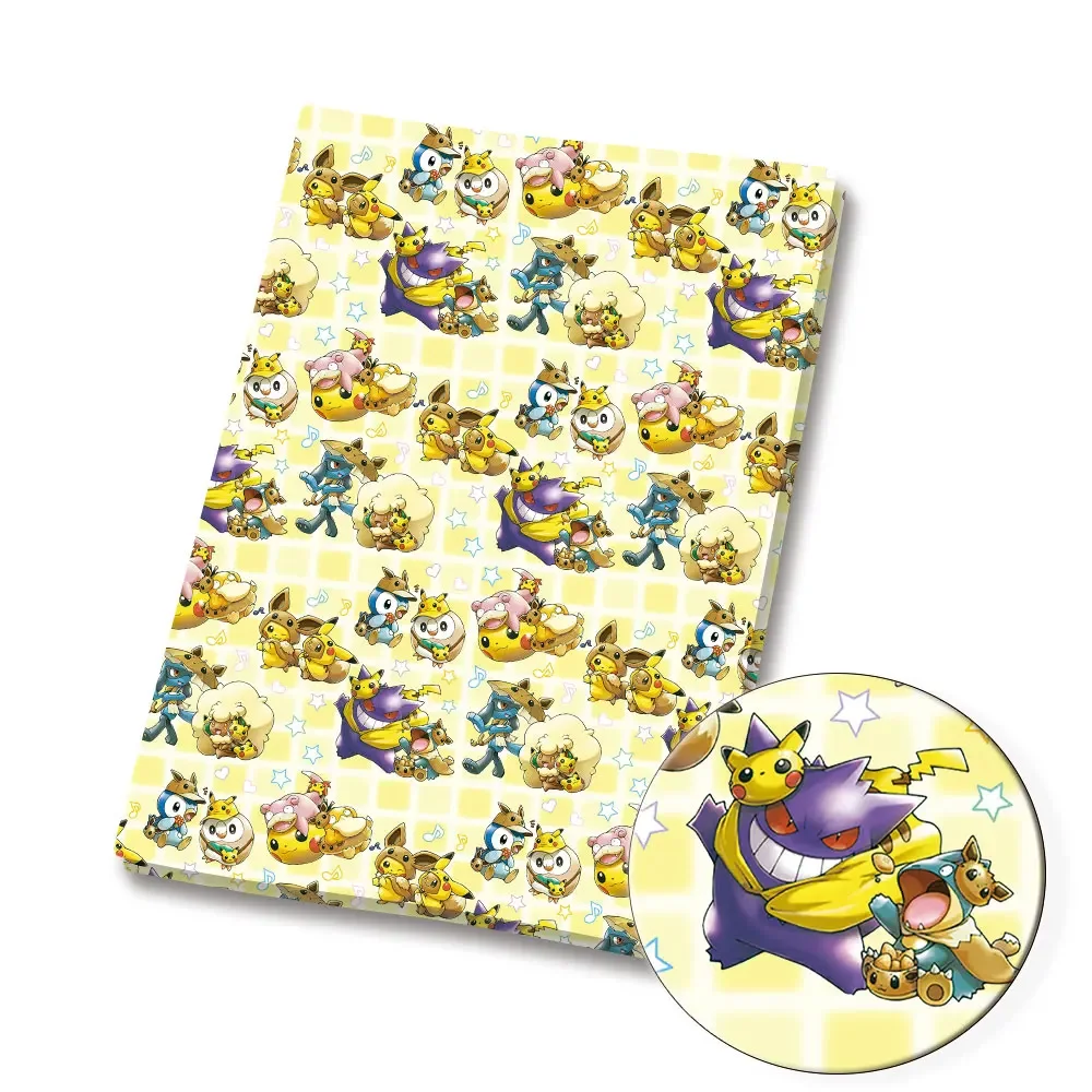 Pokemon Cartoon Fabric 140*50Cm Handgemaakte Naaien Patchwork Quilting Baby Jurk Home Sheet Bedrukte Stof Naaien Kids