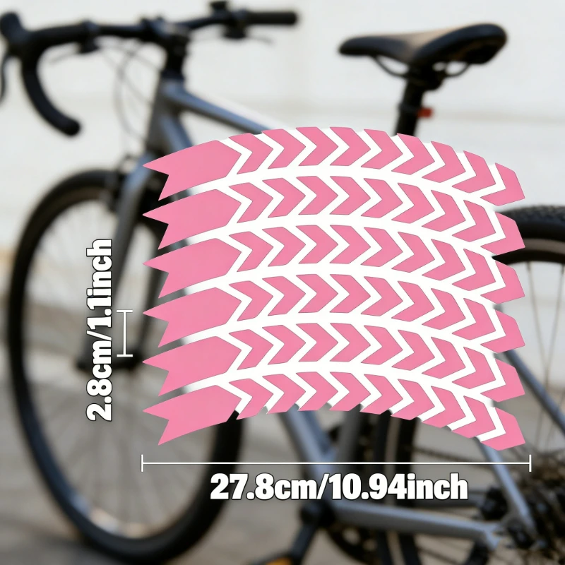 

Outdoor motorcycle/bike wheel hub sticker set, featuring a cool arrow design with reflective, durable, and glossy tire