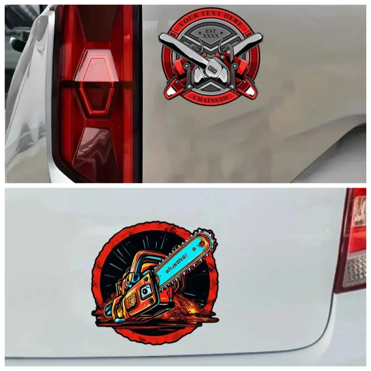Custom Chainsaw Operator Car Stickers Vinyl Decals Waterproof Scratch-Proof Car Wrap Decoration