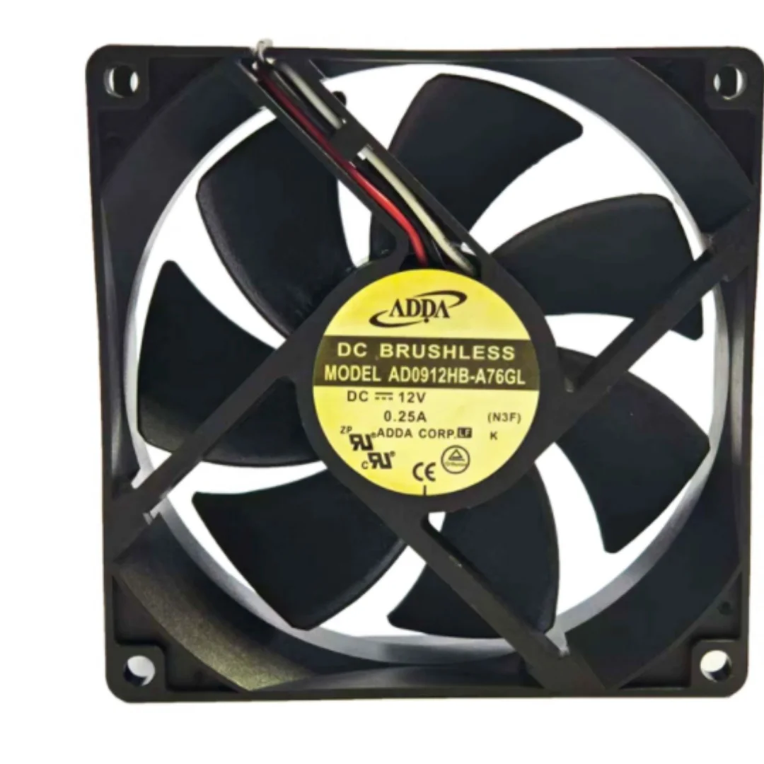 

ADDA AD0912HB-A76GL DC 12V 0.25A 92x92x25mm 3-Wire Server Cooling Fan