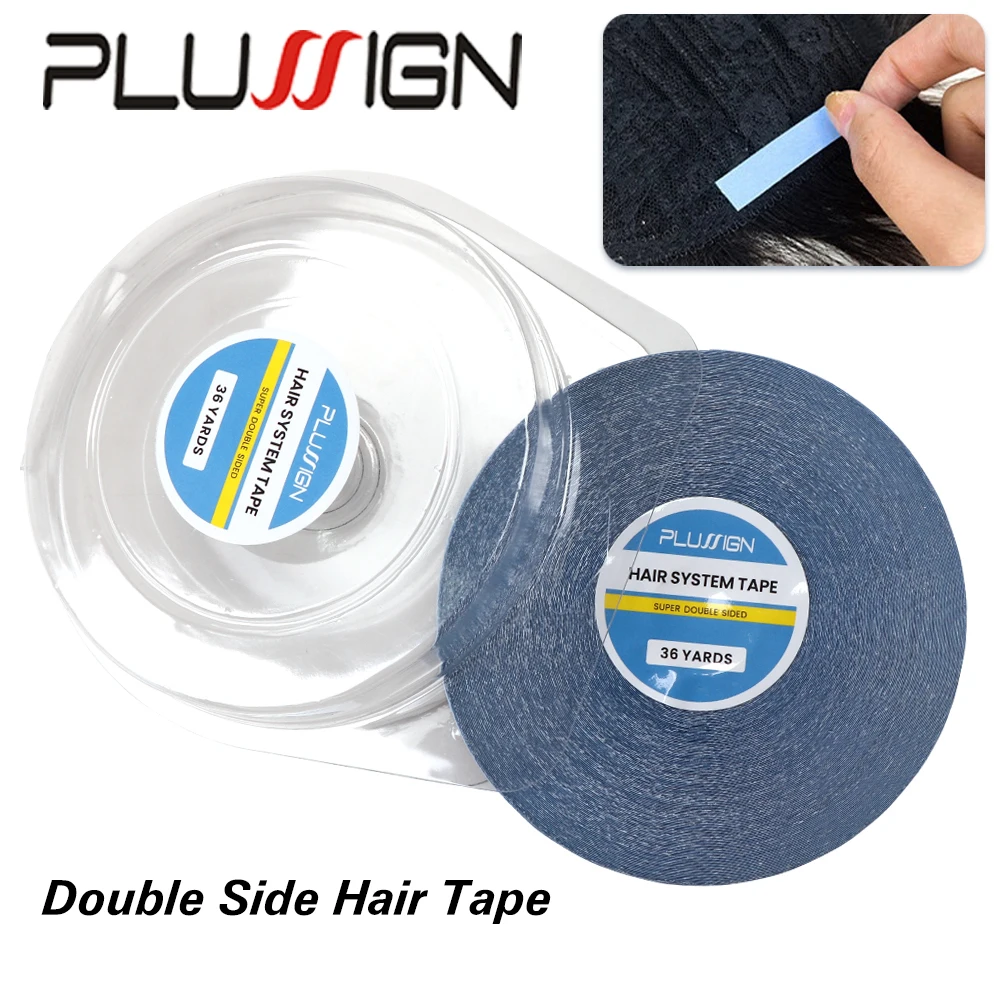 1 rolo/pacote dupla face fita dianteira do laço 36 metros fita dianteira do laço peças de cabelo fita de substituição para extensão do cabelo/peruca/peruca do laço