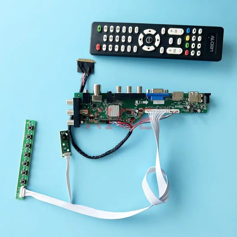 

Controller Board Fit LTN133AT23 LTN133AT28 Laptop Monitor Digital Signal DVB 2AV+USB+DHMI+VGA 13.3" DIY Kit LVDS 40 Pin 1366*768