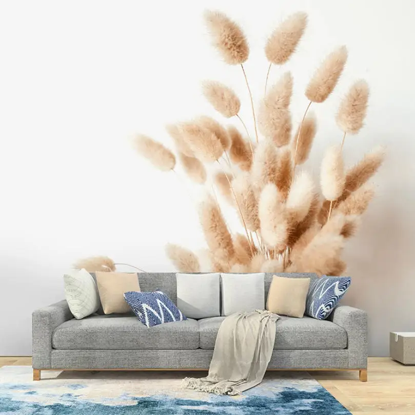 

Customized Wallpaper Modern Simple Reed High end Mural Painting Bedroom Living Room TV Background Wall Decoration Painting