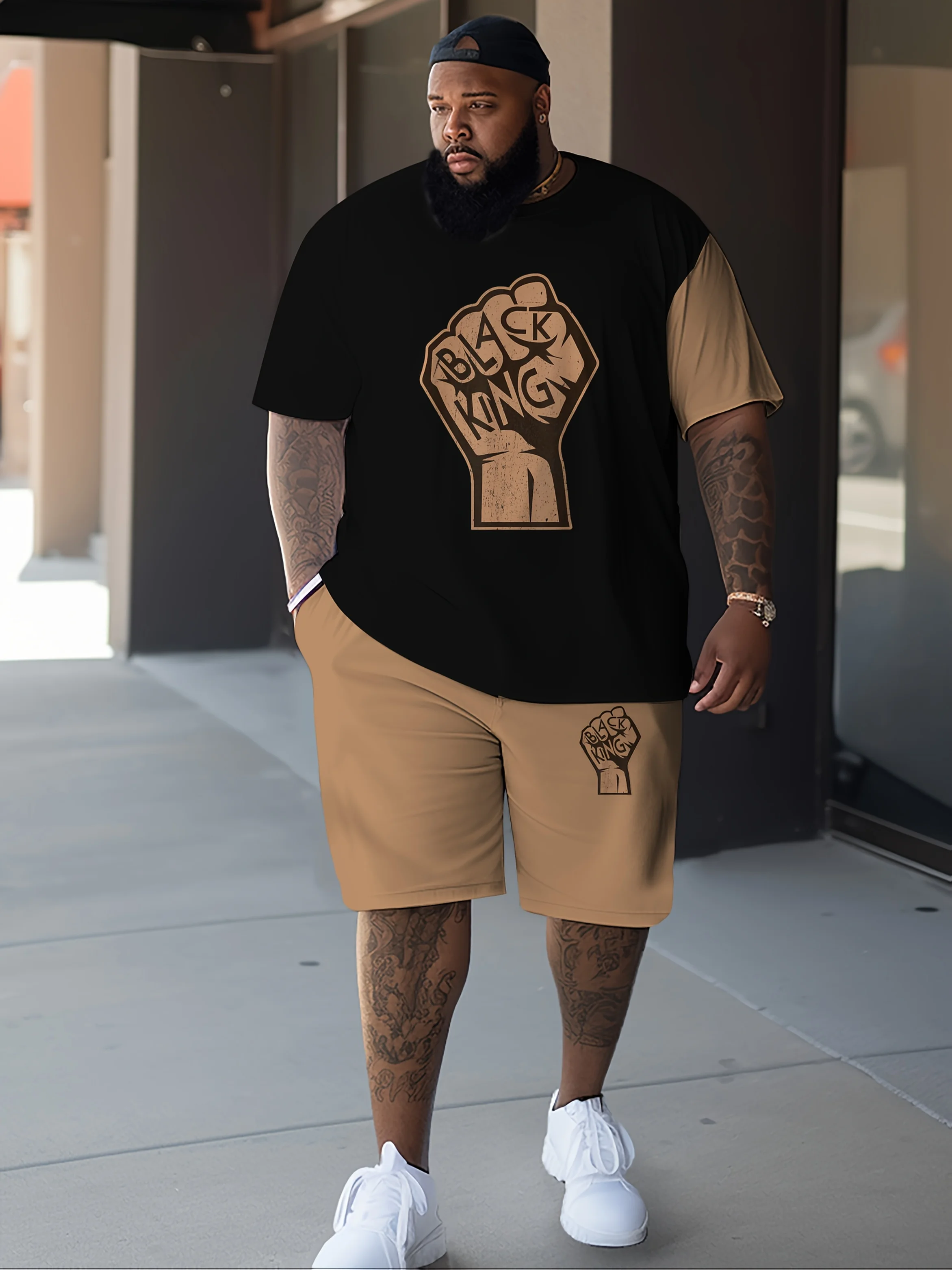 

Лето 2025 г., мужской повседневный спортивный комплект с принтом, комплект с круглым вырезом, мужской комплект с длинными рукавами, быстросохнущий мужской модный комплект, мужской узор с принтом