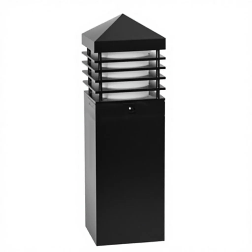 3W 5W 7W Aluminum LED Column Light IP65 Waterproof 600mm 800mm Solar Channel Lawn Light with PIR Sensor