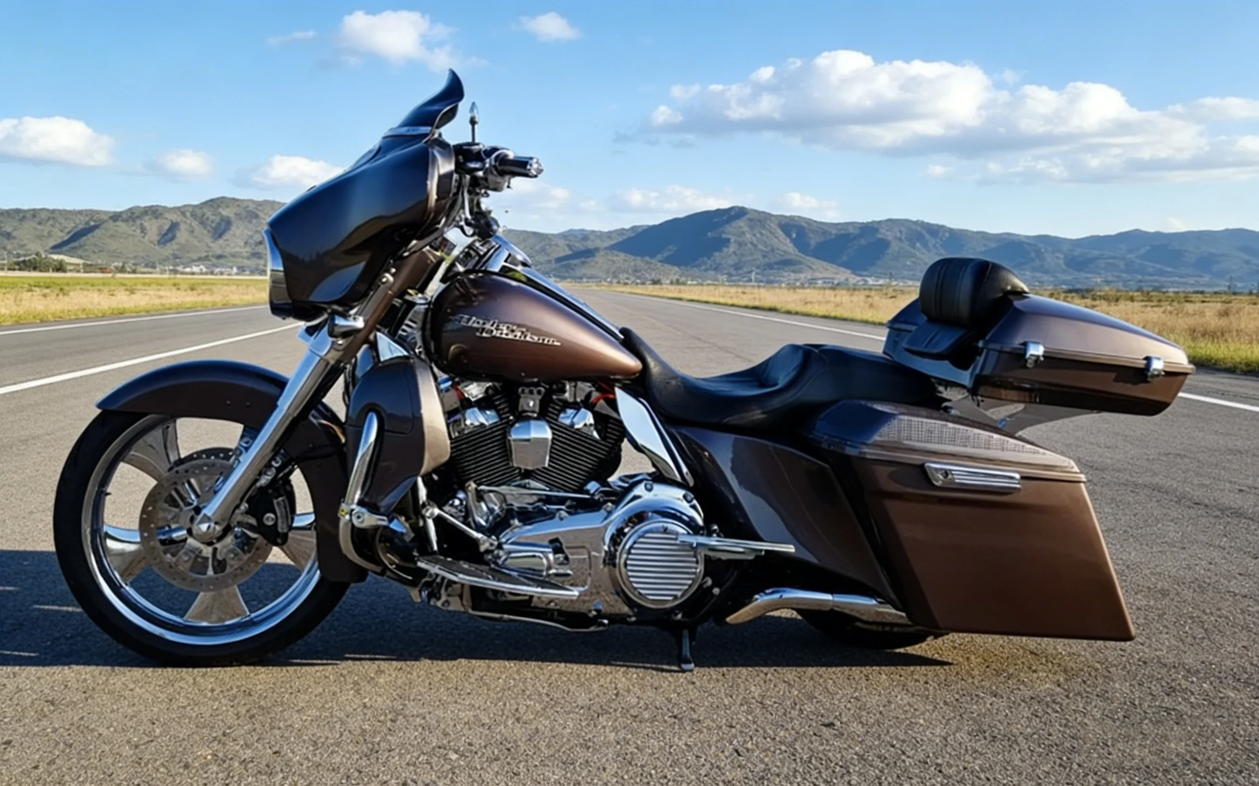 For Harley Road King Street Road Glide Electra Limited FLTRXS CVO 2009-2026 Motorcycle Chopped Tour Pack Tail Top Case Box Trunk
