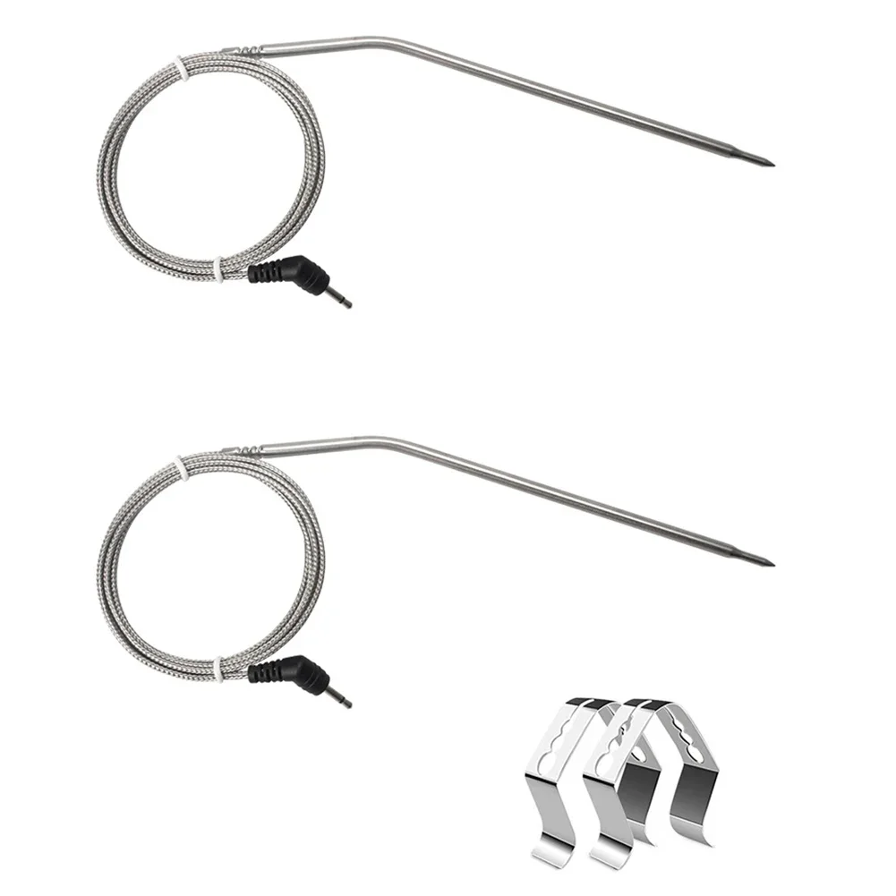 Single Probe Temperature Probes Probe & Clip Stainless Steel Thermometer Meat 2 Pack For Thermopro Catering Equipment