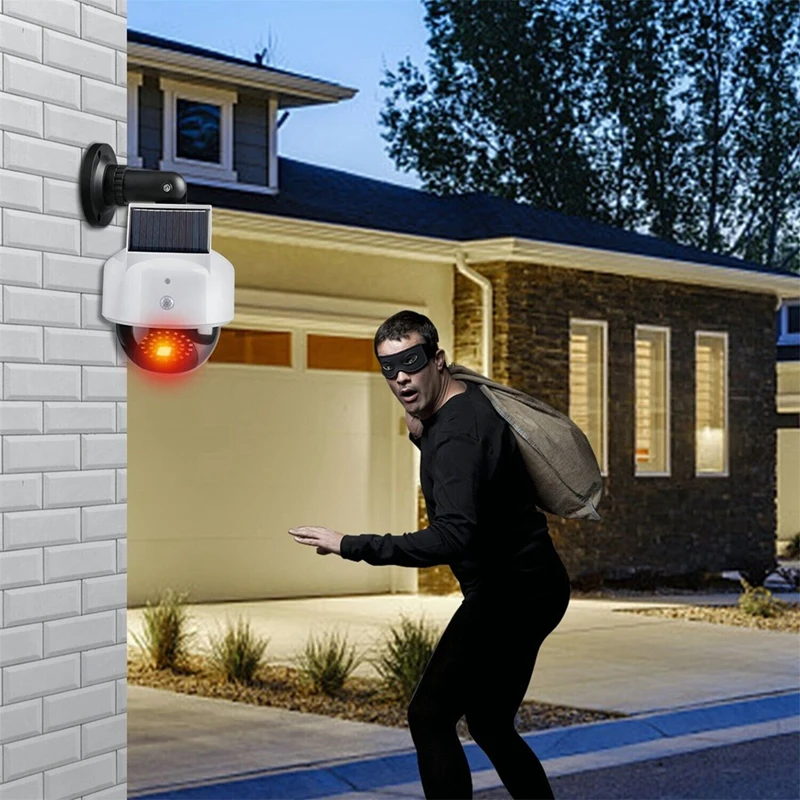 시뮬레이션 카메라 태양열 투광 조명, 모션 센서 포함, 리모컨 방수, 밝은 보안등, 사용하기 쉬움