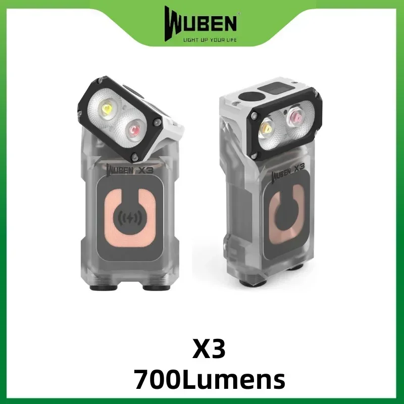 wuben lightok x3 lanterna recarregavel coruja melhor lanterna edc 700lumens cabeca giratoria 180 ultra leve carregamento sem fio 01