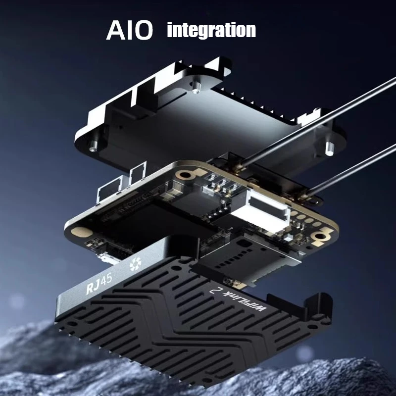RunCam WiFiLink2 Transmisión de imágenes digitales de alta definición OpenIPC Avión modelo de ala fija con accesorios para drones de baja latencia
