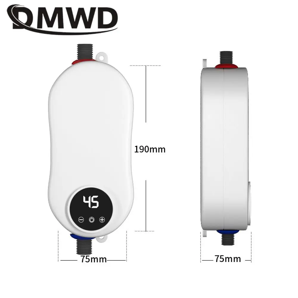 DMWD 110/220V elettrico istantaneo rubinetto dell'acqua calda macchina di riscaldamento cucina bagno riscaldatore doccia termostatica riscaldamento rapido