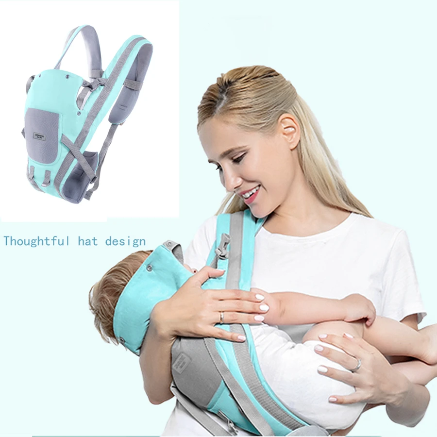 

Ergonomic Baby Carrier Outdoor Portable Bag Baby Back Towel Comfortable Infant Wrap for Traveling Hiking Camping