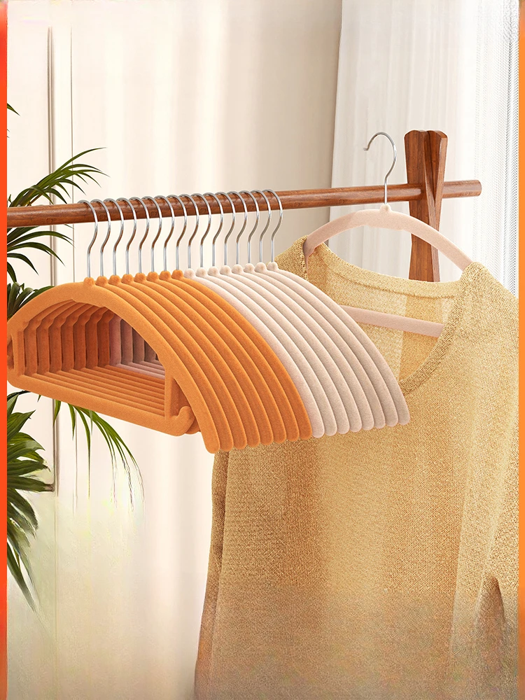 Hanger Anti Slip and Seamless Round Shoulder Protector for Household Hanging Clothes Organizer's Dedicated Bedroom