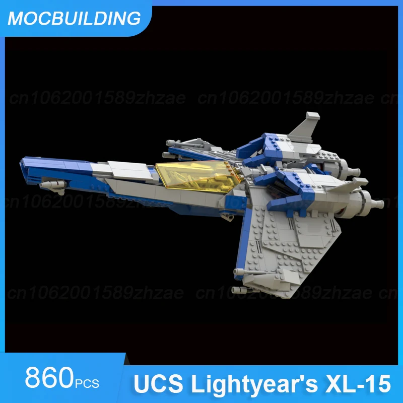 MOC Building Blocks UCS Lightyear's XL-15 & Intergalactic Patroller Spaceship Space DIY Assemble Bricks Display Xmas Toys Gifts