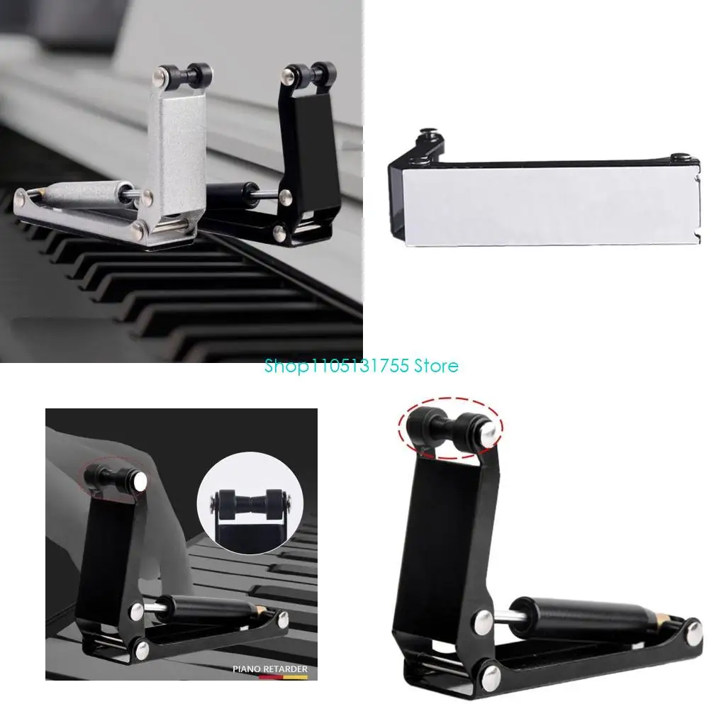 

K0EF Высококачественный металлический чехол для пианино Ease Down Piano Ультратонкий замедленный мягкий гидравлический (золотой,