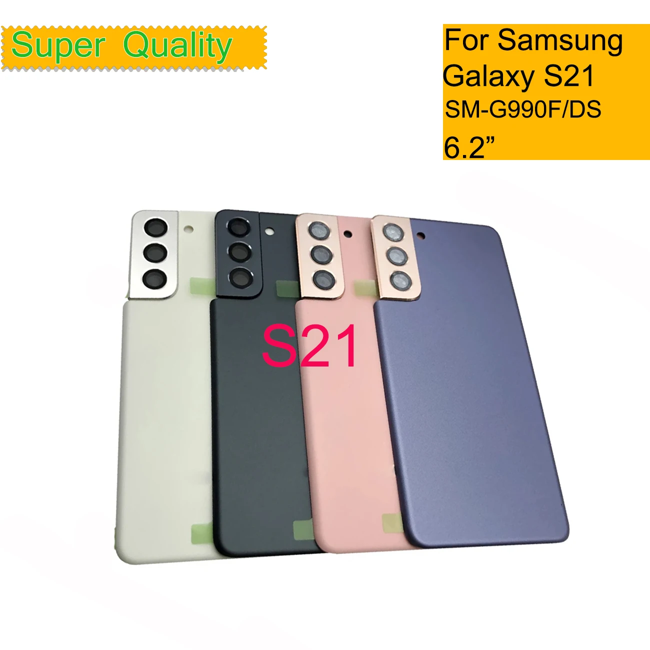 

10Pcs/Lot For Samsung Galaxy S21 Housing Back Cover Rear Case Battery Door S21 G990 SM-G990F SM-G990F/DS Chassis Housing