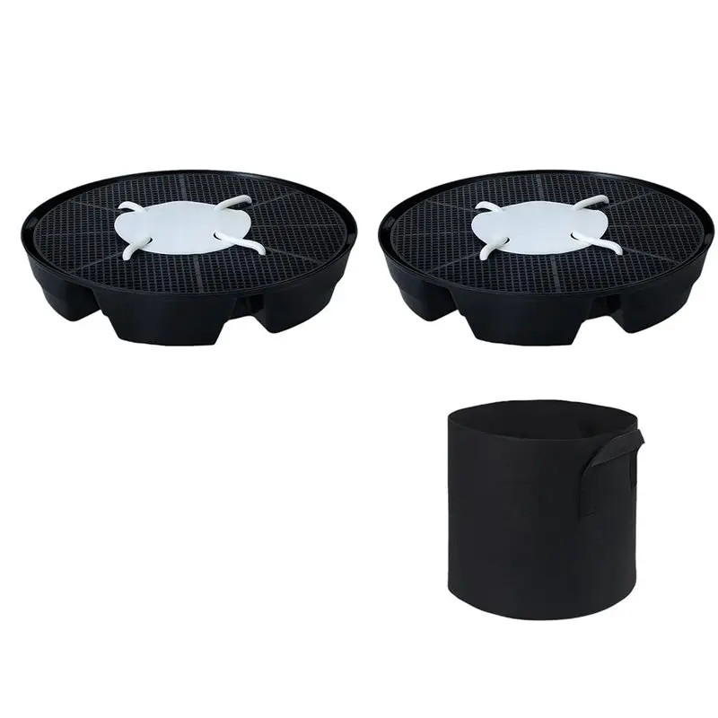 

B-Est Auto Watering Pot Base For Indoor For Plants, Self Watering Pots With 1 Grow Bag(2Pcs)