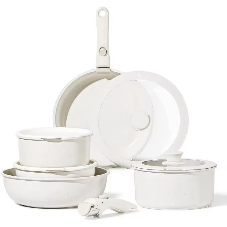Great Value Offer AiMW Commercial Grade Maifan Stone Pot Combination Durable Cookware for Hotel Kitchen
