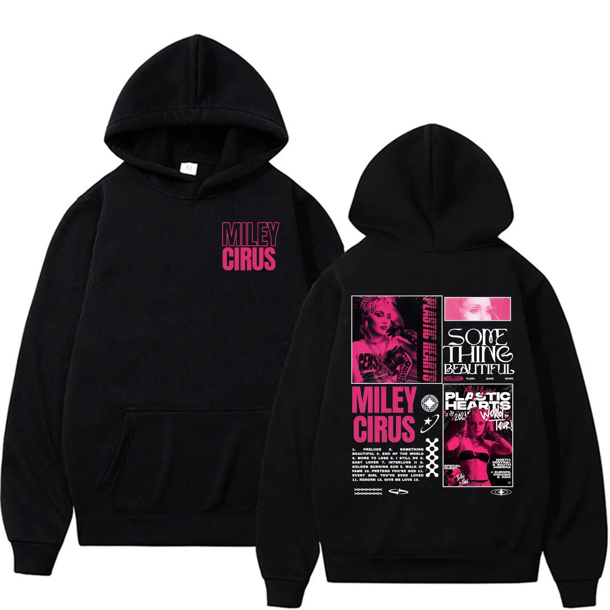 

Miley Cyrus Plastic Hearts Worid Tour Hoodies Men Women Gothic Fashion Aesthetic Sweatshirts Casual Fleece Long Sleeve Pullovers