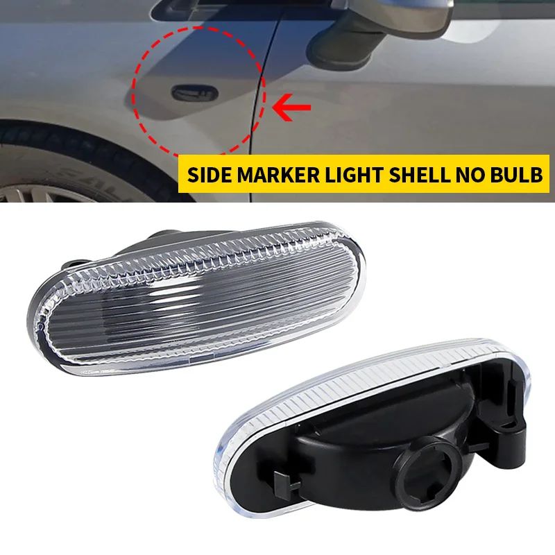 2x For Fiat Panda 169 Grande Punto Inkl Evo Doblo Fiorino Linea Idea Turn Signal Side Marker Light Repeater Lamp Cover 51717793