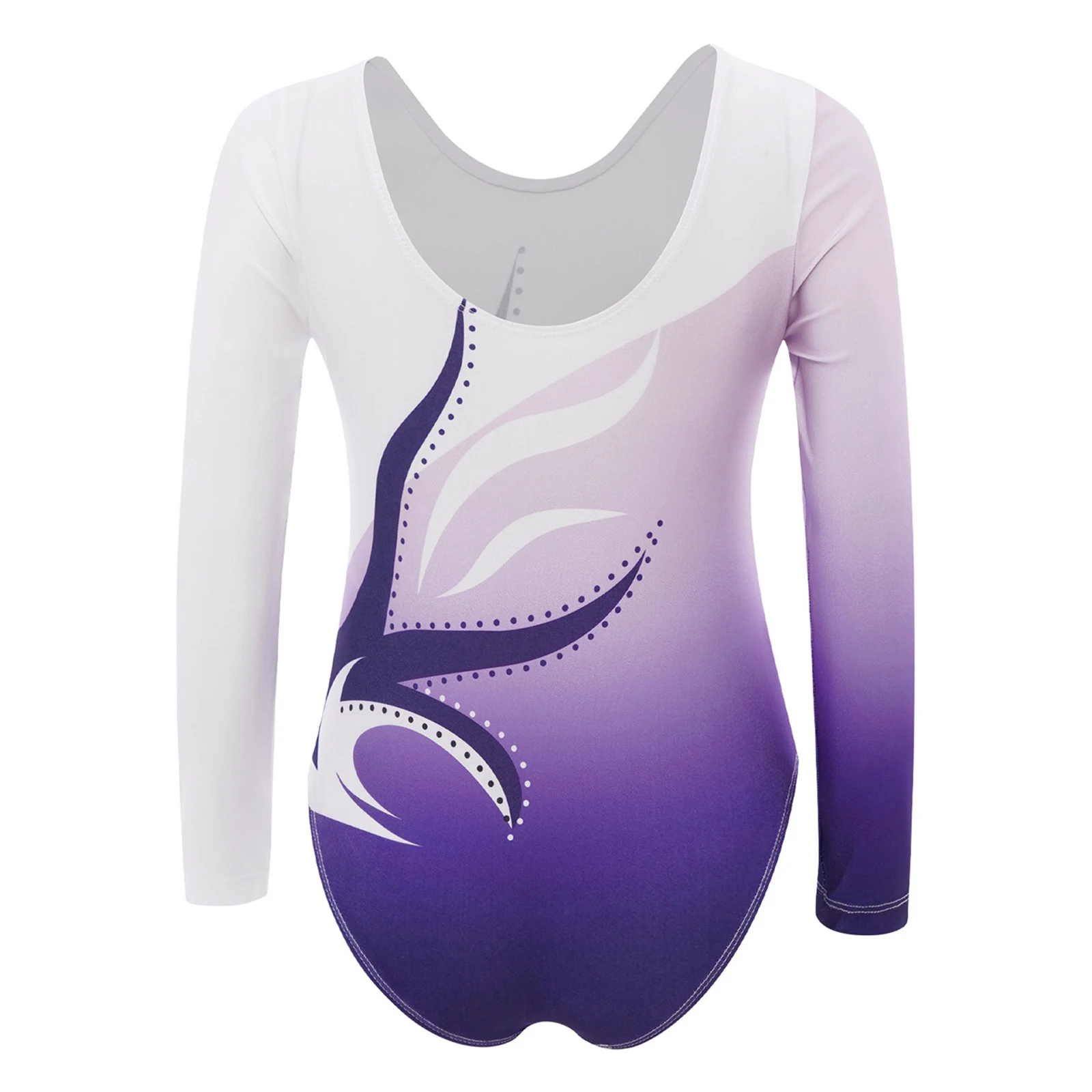 Dziewczęcy strój gimnastyczny do tańca, kombinezon z długim rękawem do baletu, jogi, kostium do tańca, trykot do baletu lirycznego, strój do tańca na łyżwach.