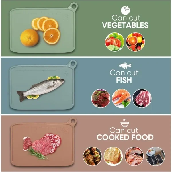 Charmline Smart Cutting Board and Knife Set with Holder, Double Cleaning and Drying Function, Space Saving Smart Home Gadgets