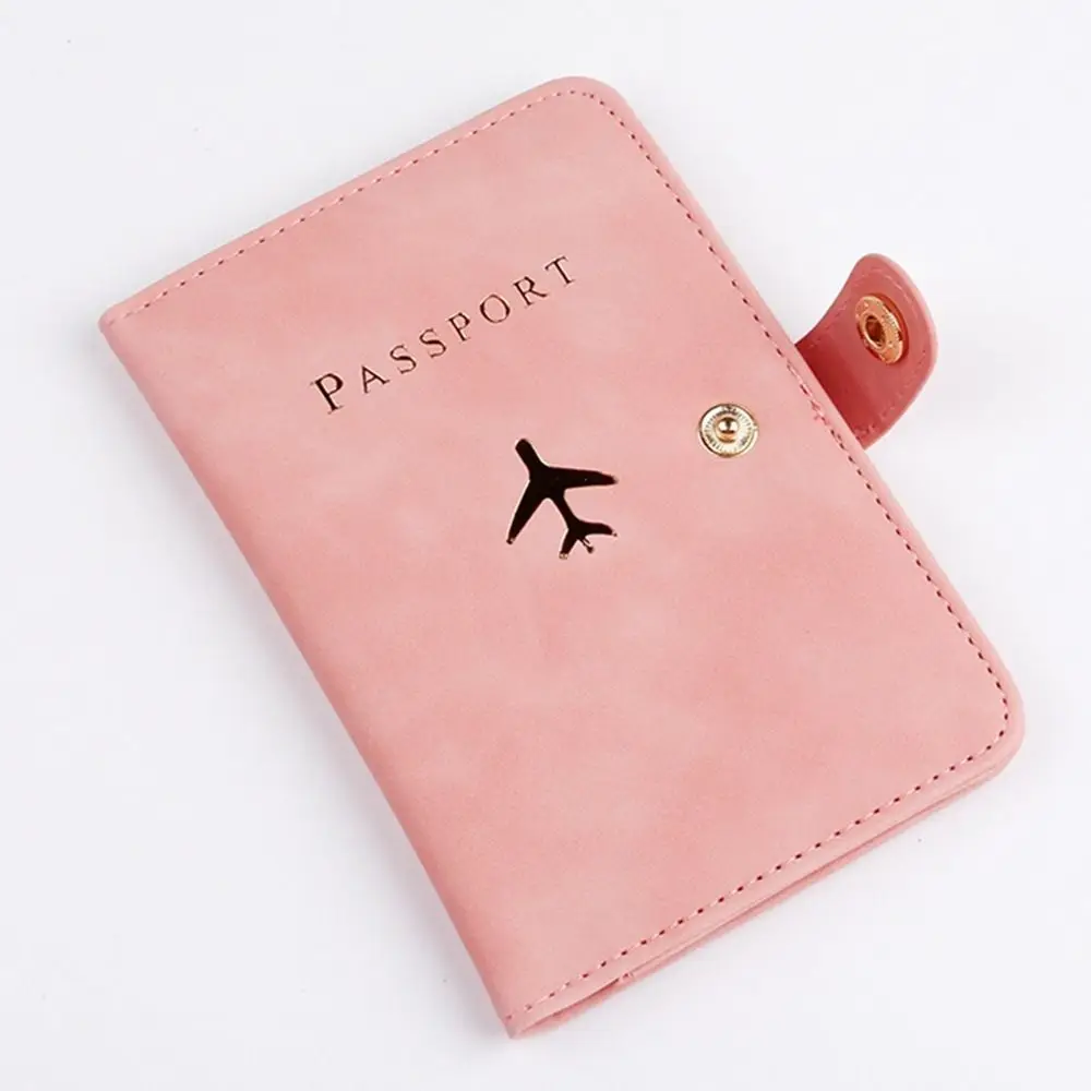 PU Leather Airplane Check-in Certificate Storage Bag Passport Holder Passport Protective Cover PU Card Case Travel Accessories