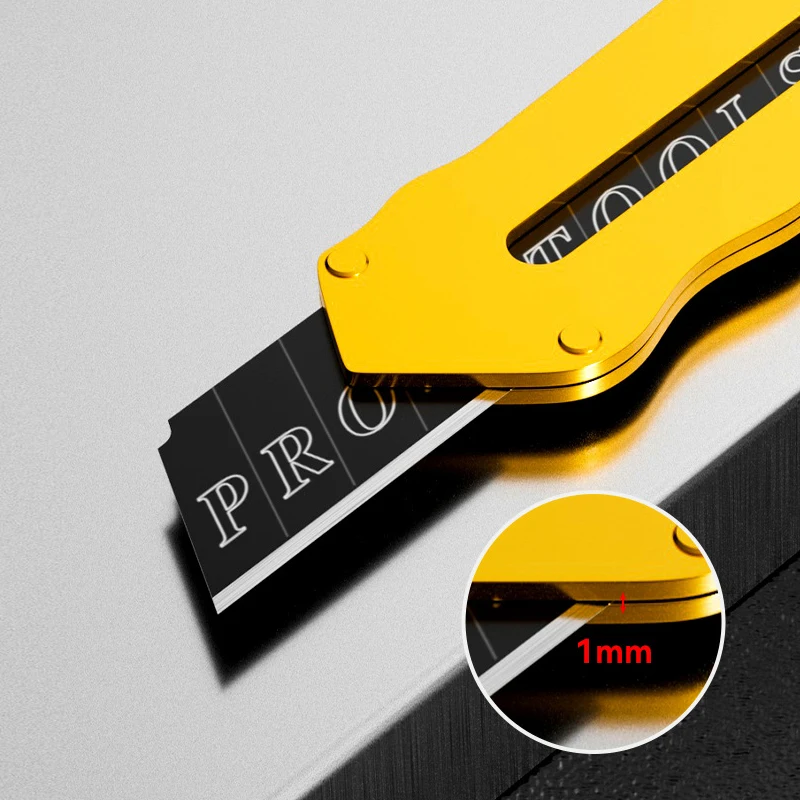 1 قطعة سكّين متعدّد الاستخدامات المعدنية 10 قطعة 18 مللي متر شفرات سكين جيب قطع ورقة هدم اكسبرس سكين متعدد الوظائف الفن سكين HY-180 #2