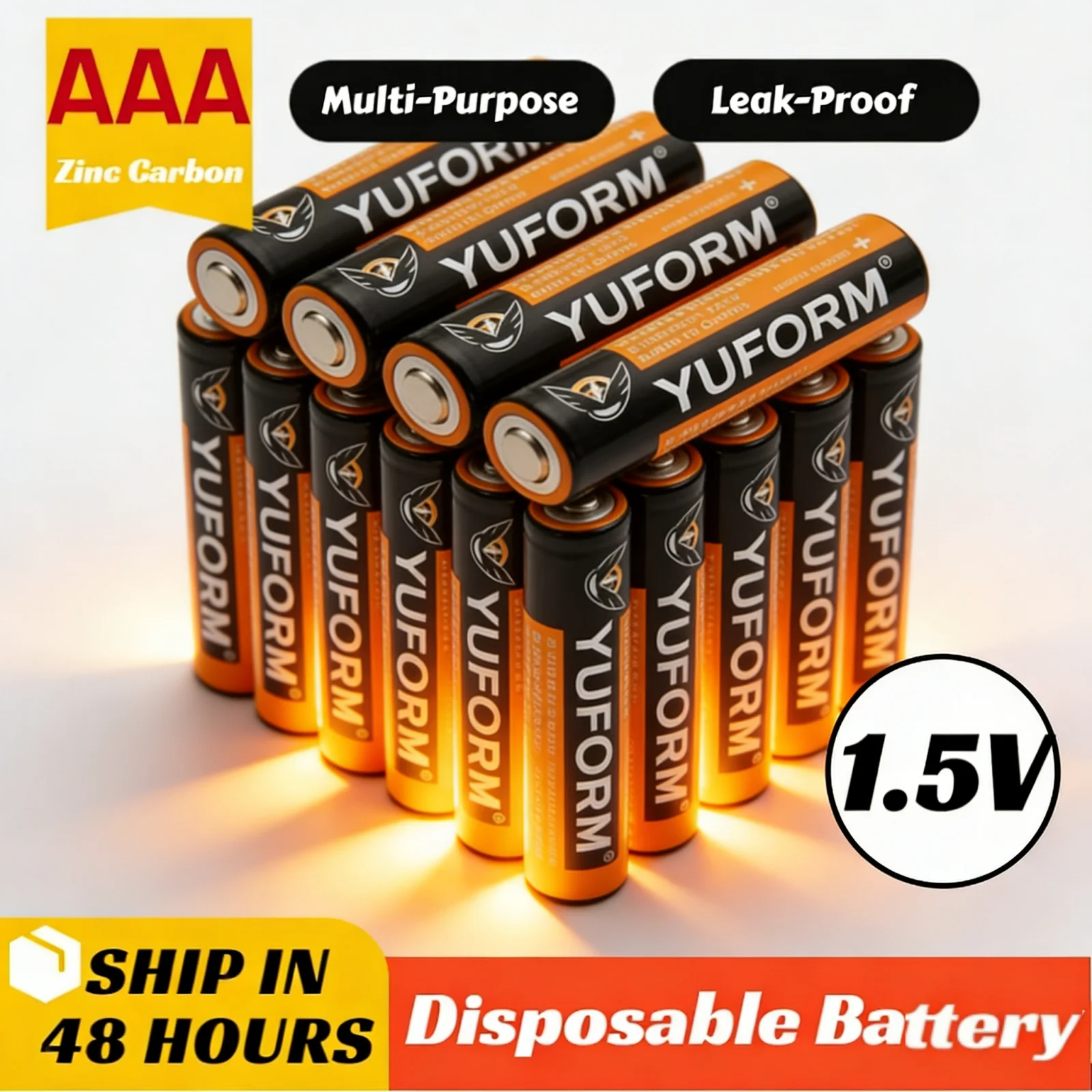 

1.5V AAA Alkaline Battery Dry Cell Long Lasting Power for LED Light Toy Camera Flash Clock Radio Wireless Mouse Keyboard