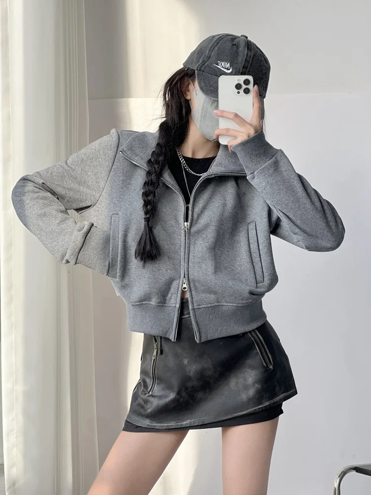 الوردي البلوز Jaet المرأة ort ملابس خارجية فضفاضة ربيع الخريف الرياضة سترة مفتوحة أعلى حجم صغير تنوعا Sle