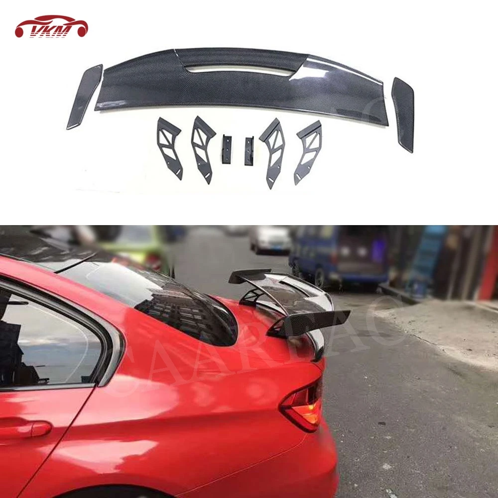 

Universal Sedan Car Carbon Fiber Modified Rear Spoiler Boot Racing Tail Wings For BMW M3 M4 M5 M6 F90 M Style FRP GT Spoiler