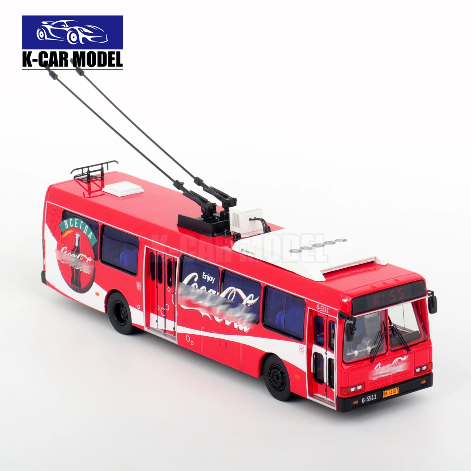 

New 1/64 Flxible Changjiang Citybus Hangzhou Trolleybus Bus Diecast Car Model