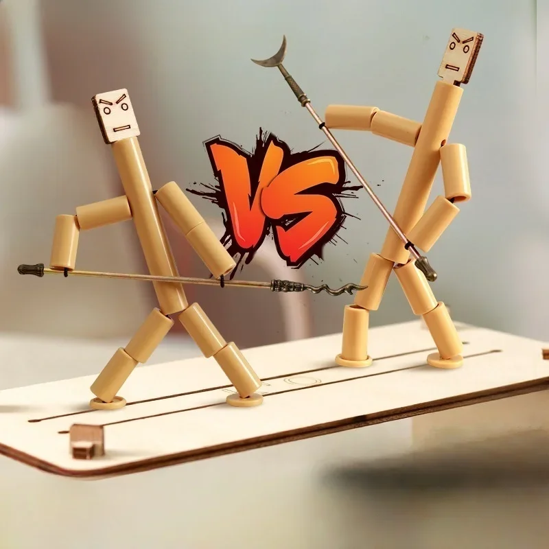 

Настольная игра «Бамбуковый человек» для двух игроков: интерактивная антистресс-игрушка для родителей и детей, DIY-набор для самостоятельной сборки