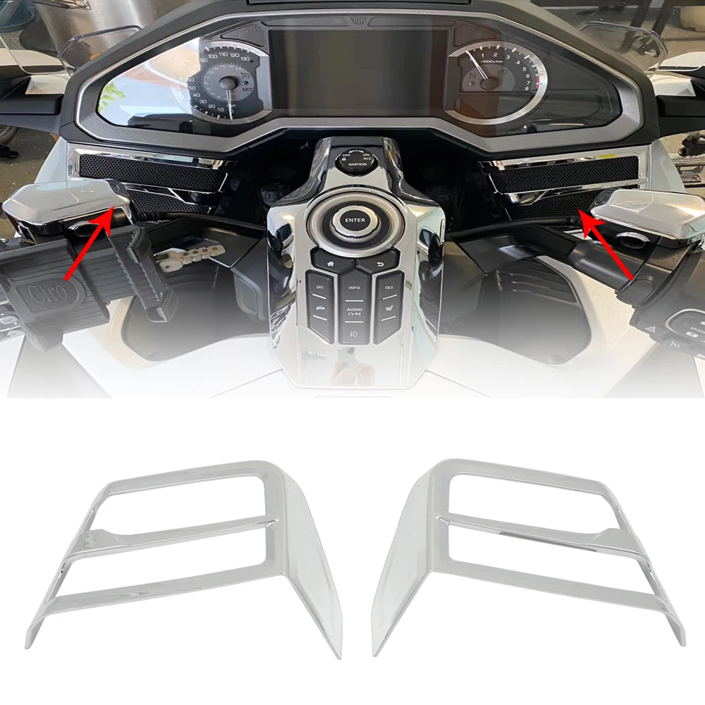 Motorcycle Chrome Speaker Grille For Honda Goldwing 1800 F6B GL1800 2018 2019 2020