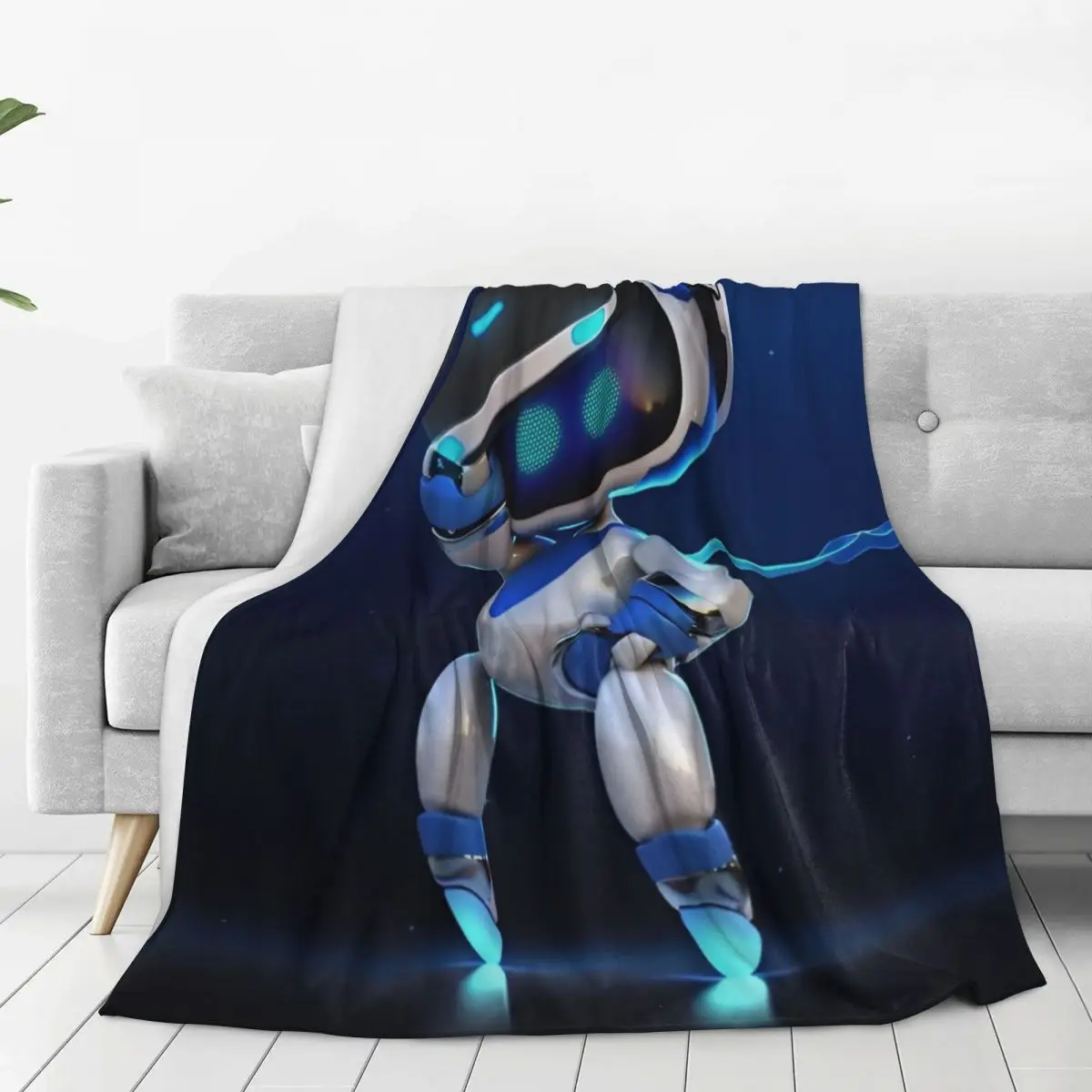 Game A-Astro-Bot Fleece  Blanket Quality Super Soft Throw Blanket Winter Travel Office Living Room Novelty Bedspread