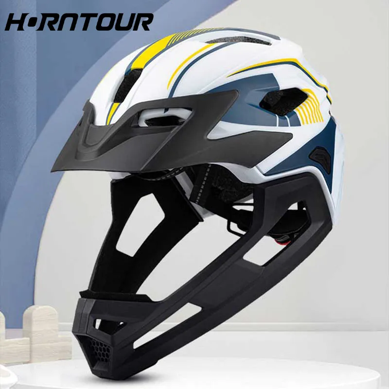 

Kids Full Face Bicycle Helmet Detachable Children Sport Safety Bike Helmet Protective Gear for Cycling Skateboarding Roller Skat