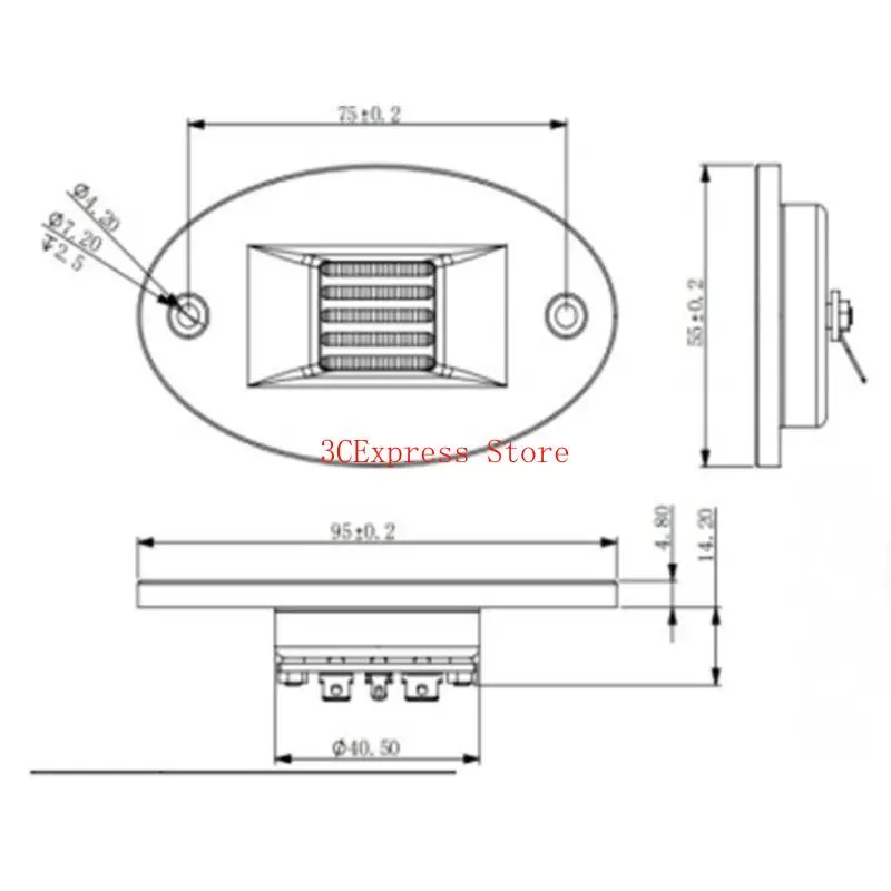 مكبر الصوت 4OHM 30W غطاء الألومنيوم مرتفع مكبر الصوت مكبر صوت مكبر صوت