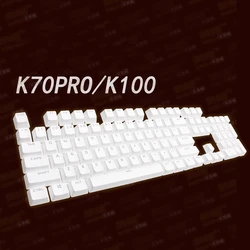 1 Set Replacement White PBT Key Caps For Corsair K70 Pro / K100 Backlit Translucent Keycap US Version