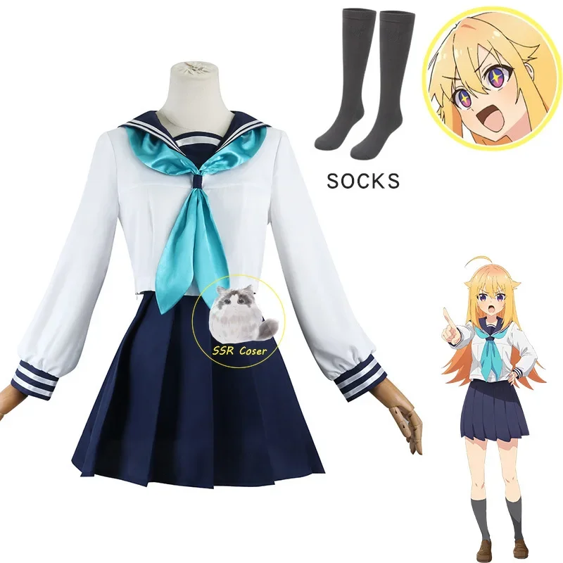 My Deer Friend Nokotan Cosplay Koshi Anko Cosplay Costumes Anime Nekoyamada Neko JK Sailor Skirt Halloween Party Clothes Girl