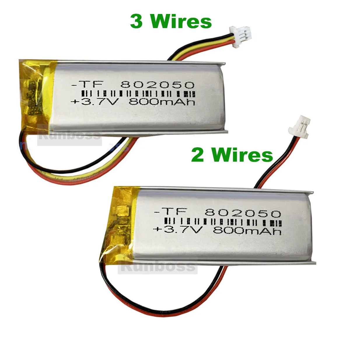 PTC802050 3.7V 800mAh Wireless Headset Battery for Sena SRL1 SRL-01 (SP51) SRL2 SHOEI Neotec II GT-Air II J-Cruise II 2 3 wires