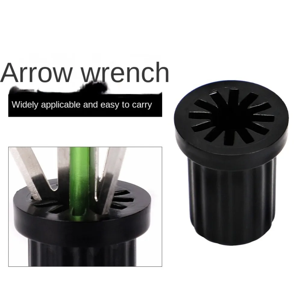 Archery Equipment Protect Fingers Broadhead Wrench Portable DIY Tools Archery Wrench Plastic Black Arrow Head Wrench Hunting